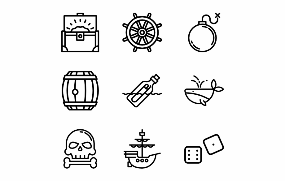 Pirate Collection Wedding Icons