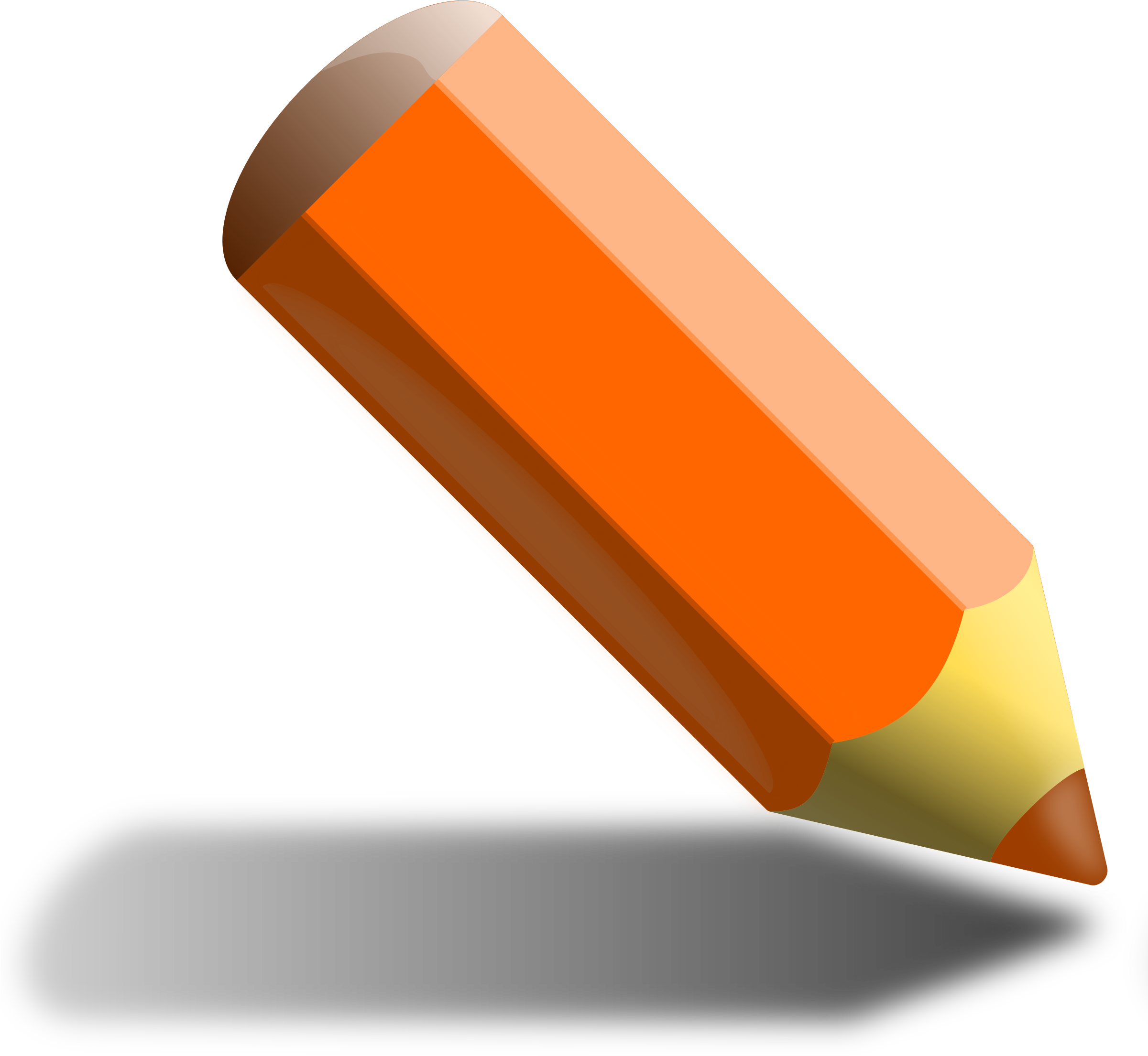 This Free Icons Png Design Of Orange Pencil