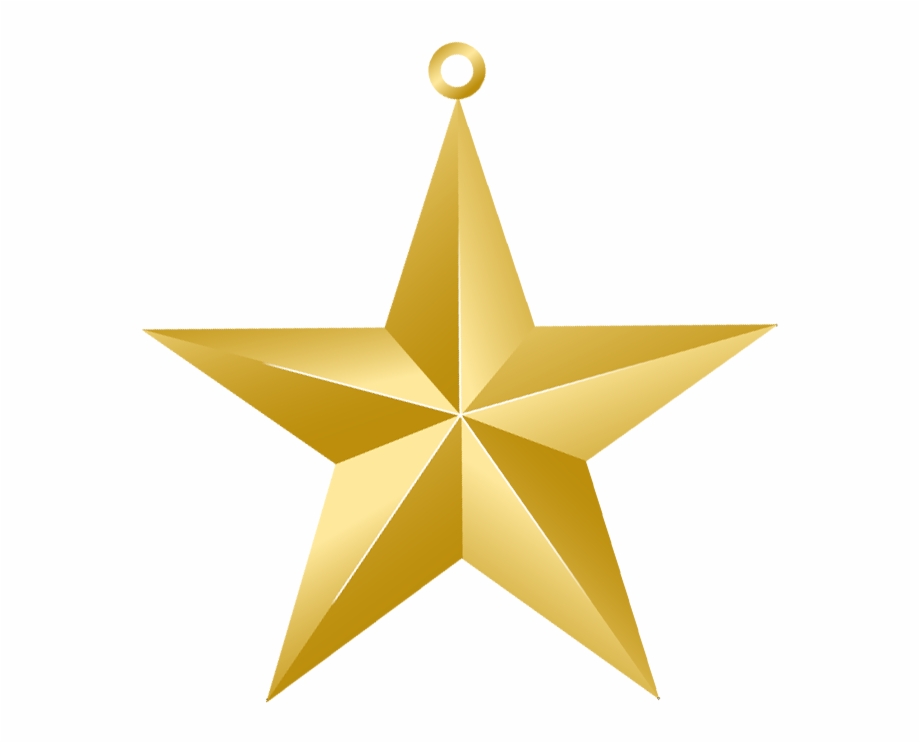 Download Clipart Pics Christmas Gold Star Ornament Christmas