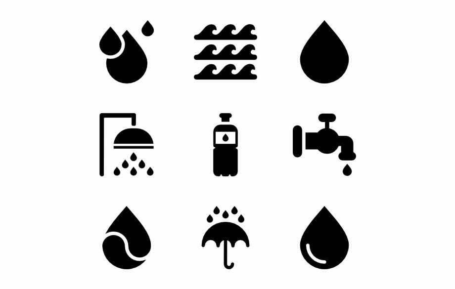 Water Water Icon Vector