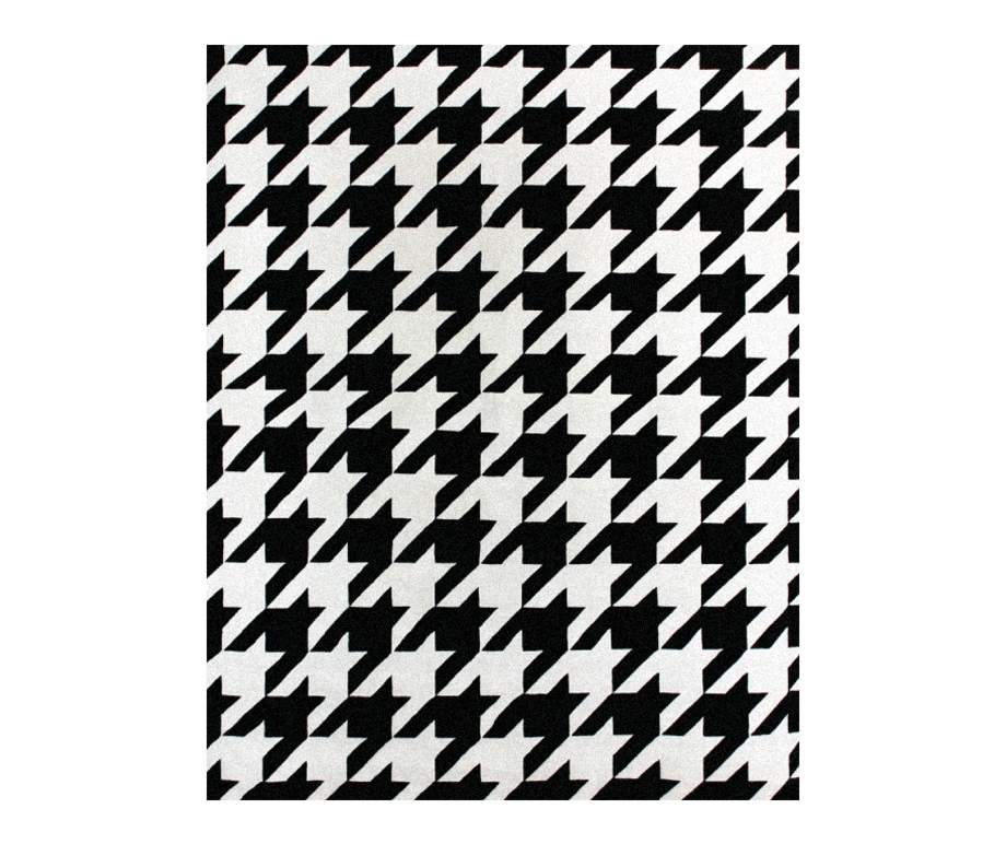 Rc D Hand Knotted Rug Houndstooth 1