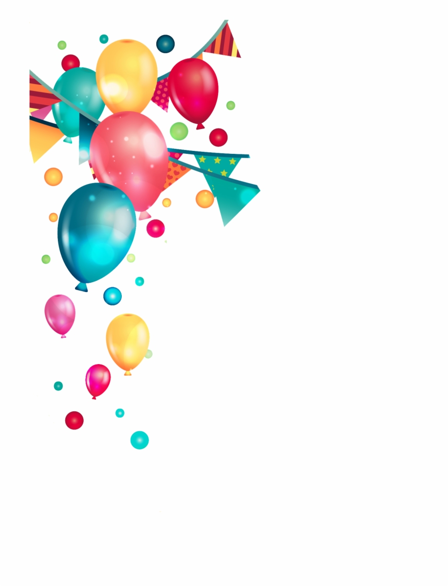 transparent background birthday balloons clipart
