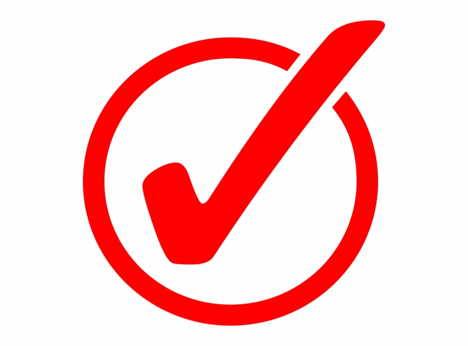 Red Check Mark png download - 2400*2400 - Free Transparent Error