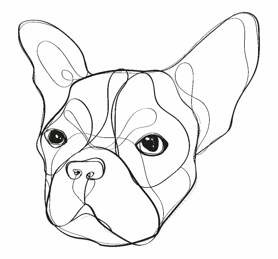 Free French Bulldog Clipart Black And White, Download Free French ...