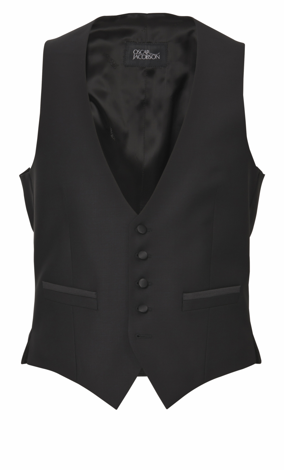 Black Waistcoat Black Vest Transparent - Clip Art Library
