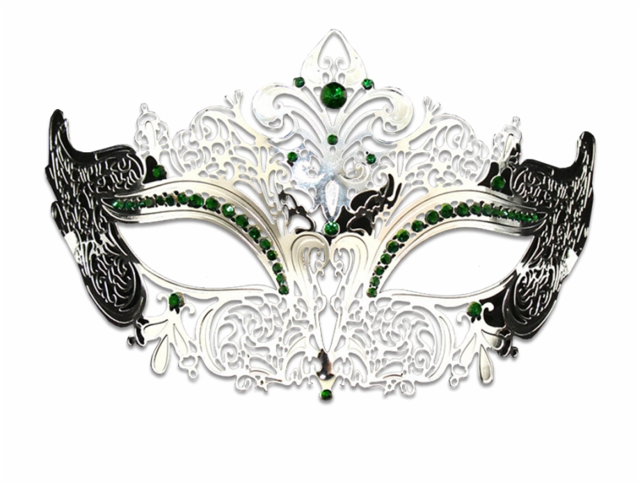 Silver Masquerade Mask Png Tiara