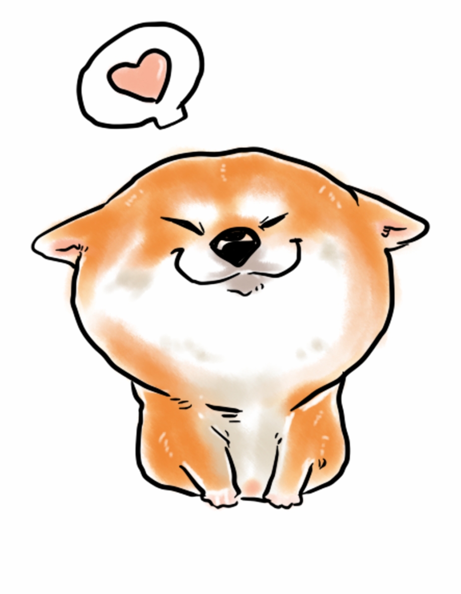 Cute Animal Shiba Inu Cartoon Png And Psd