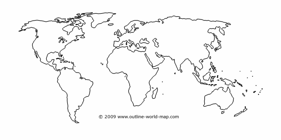 Printable World Map Outline Pdf