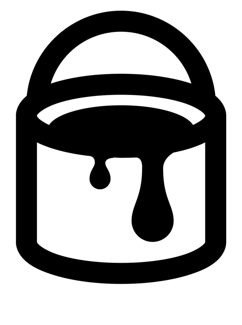 Bucket Transparent White Paint Paint Bucket Icon Png