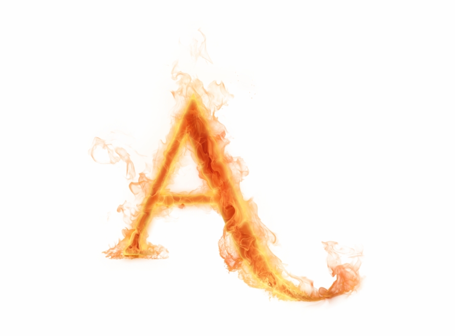Letter Alphabet A Fire Heat Png Image With