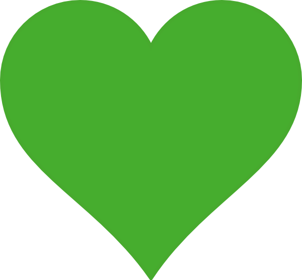 Lime Heart Clip Art At Clker Green Heart