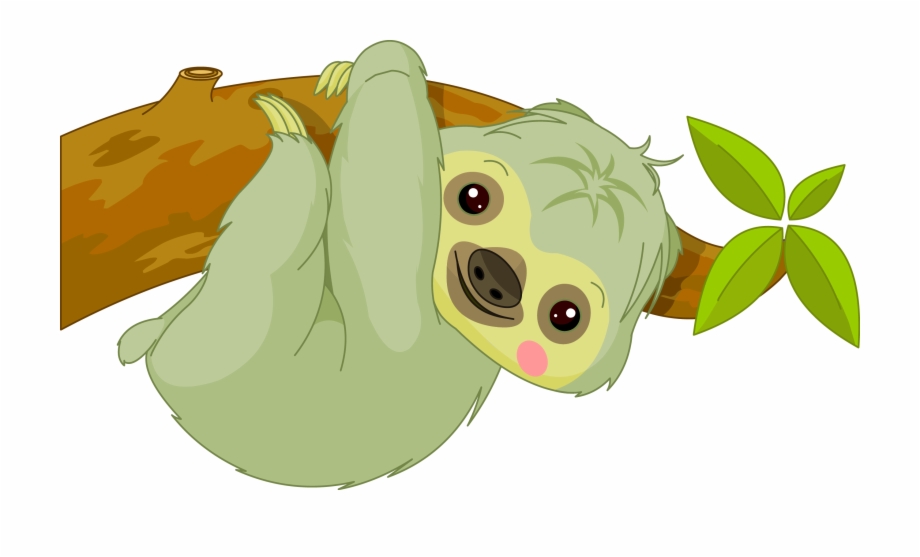 Baby Sloth Clip Art