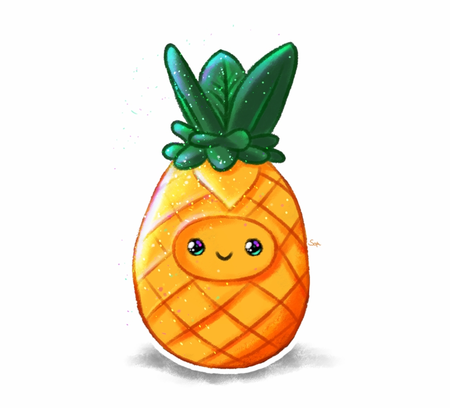 Cute Pineapple By Soph Transparent Cute Pineapple Clip Art Library