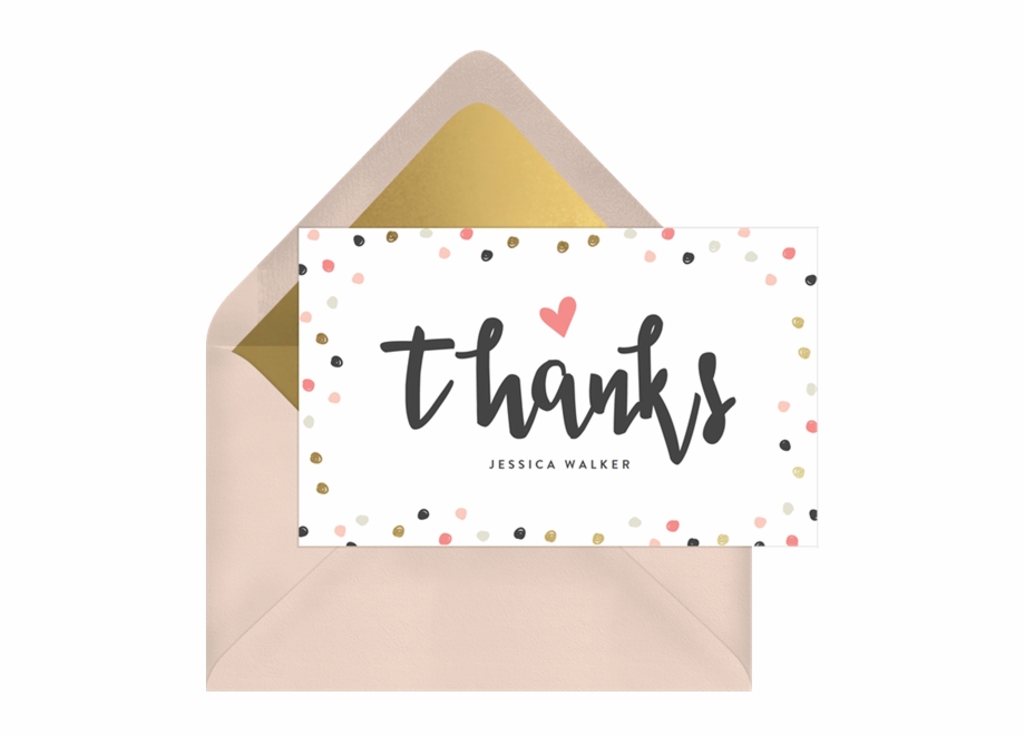 Confetti Clipart Thank You Thank You Note Designs