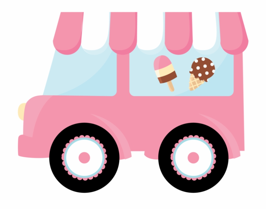 Clipart Car Watercolor Ice Cream Truck Clipart Eps