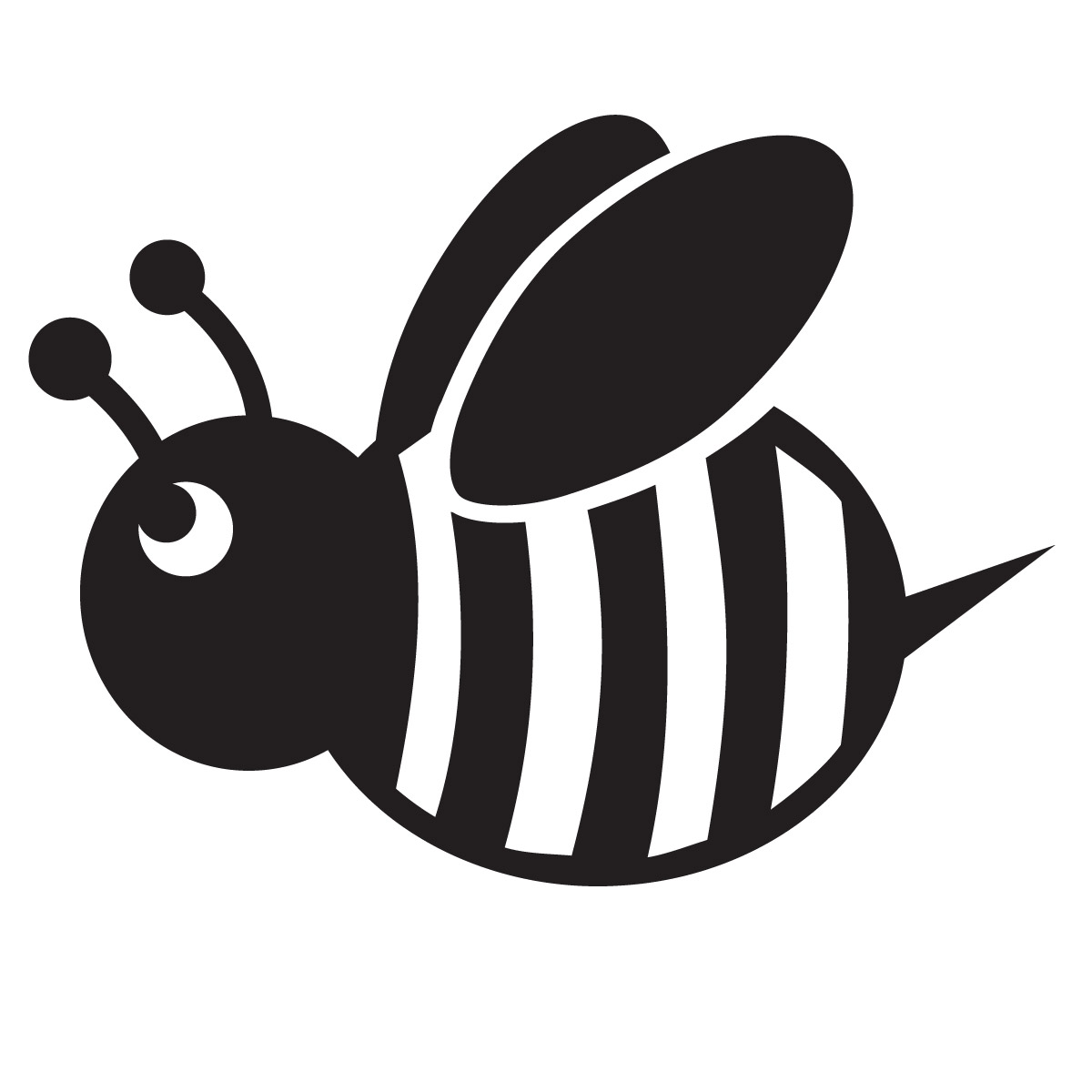 Bee Silhouette Png - Clip Art Library