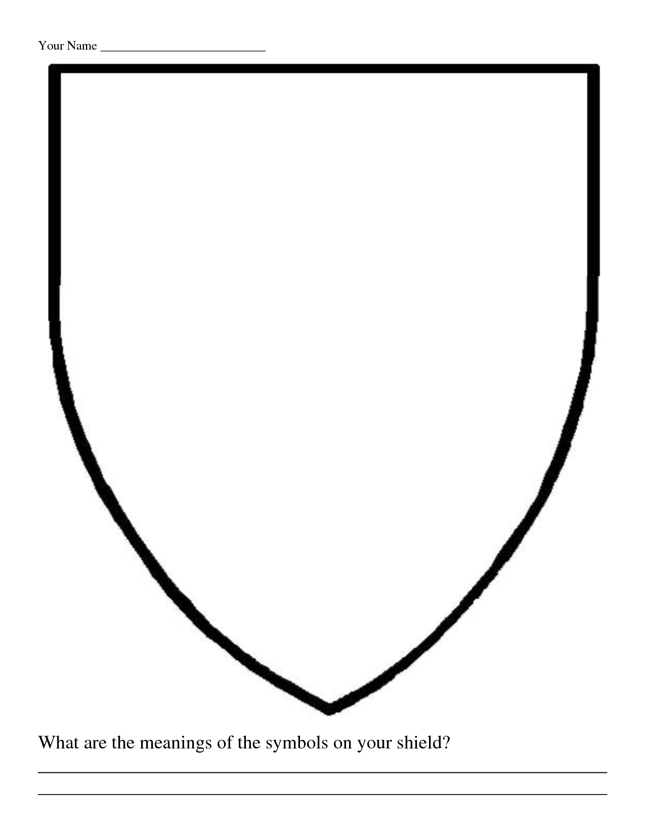 Crest Template Png