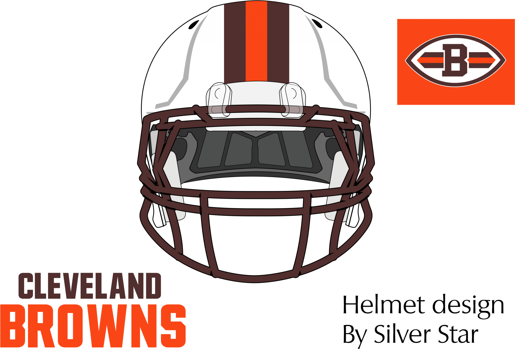 Cleveland Browns Mockup White Helmets Cleveland Browns