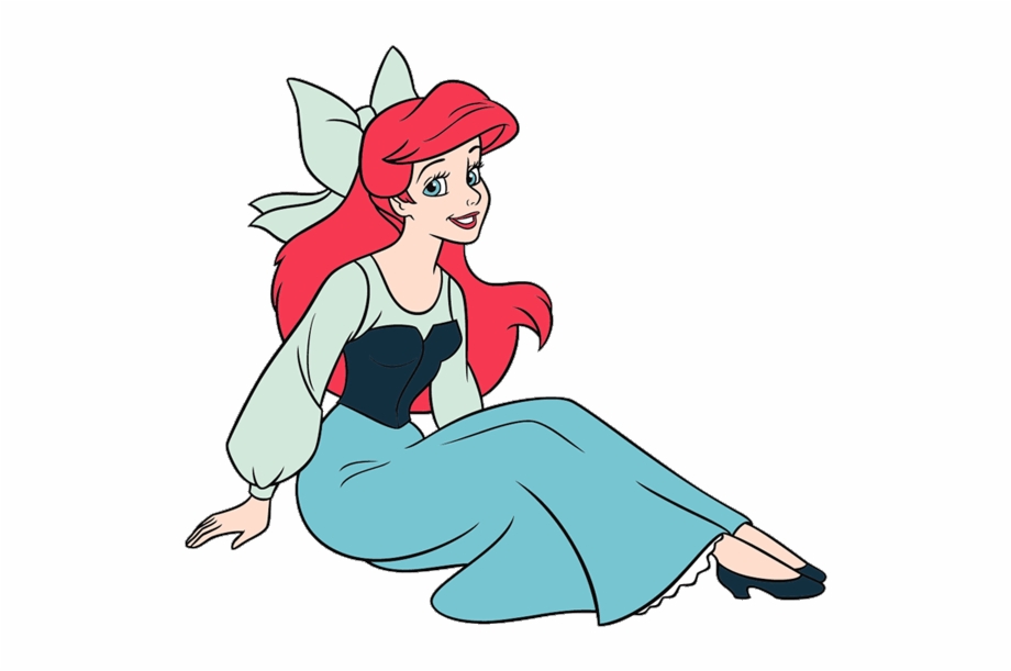 Ariel In Blue Dress Ariel Little Mermaid Human