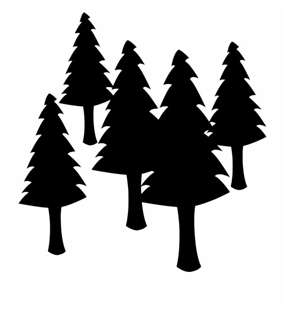 Clipart Forest Black And White