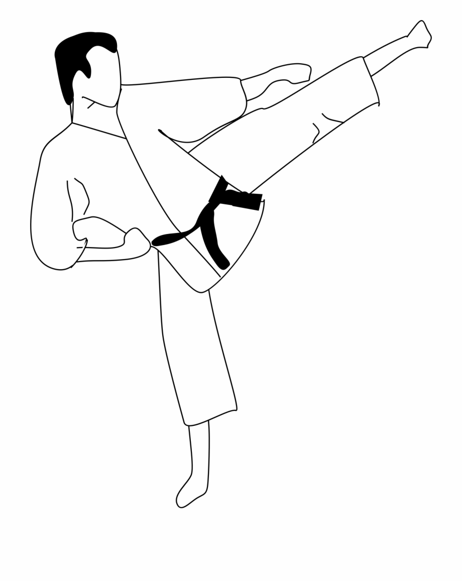 This Free Icons Png Design Of Karate Kick