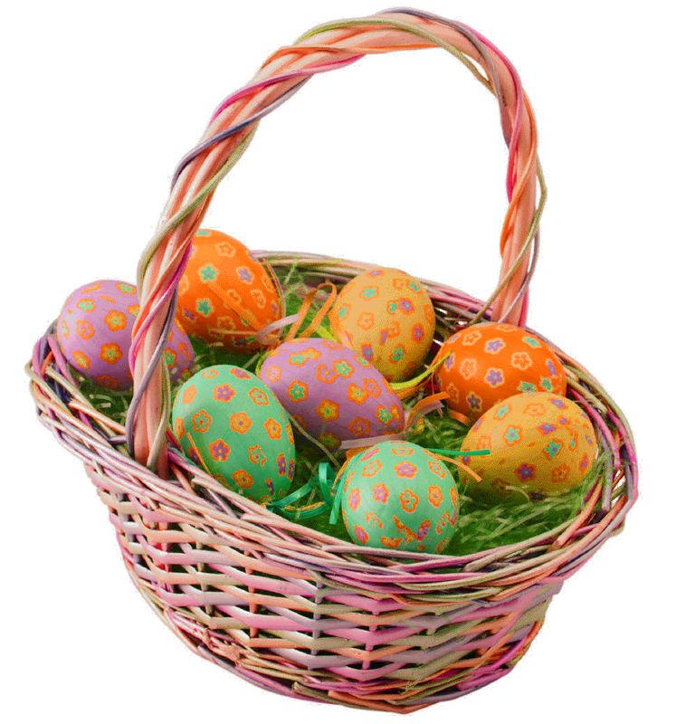Easter Bunny Easter basket Transparent Easter Basket and Bunny PNG