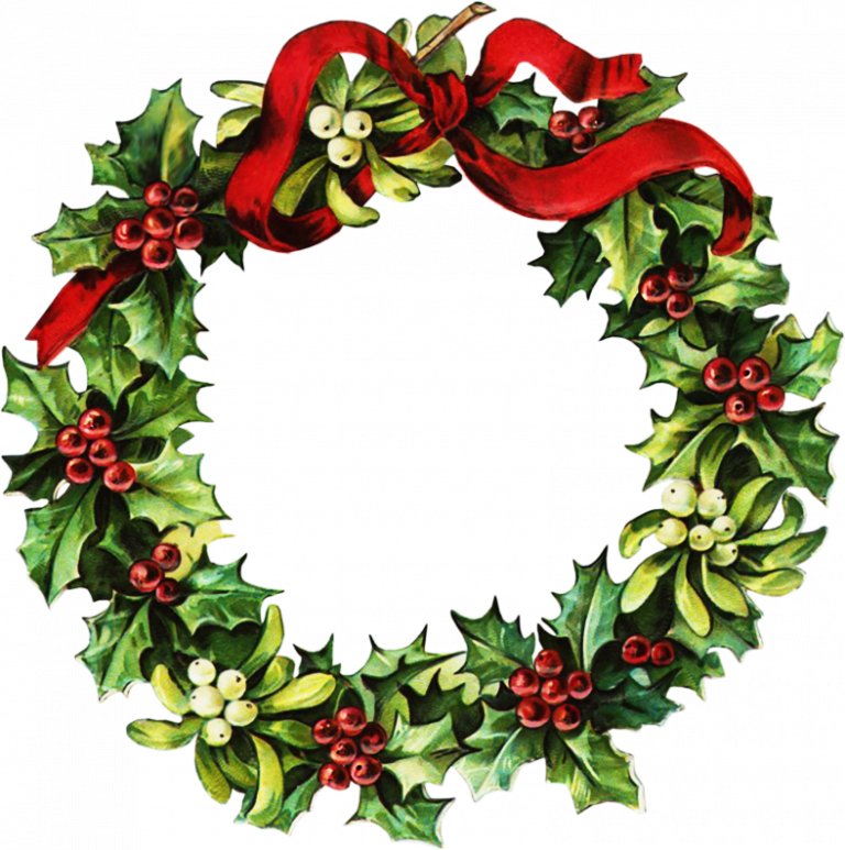 Christmas Garland Clipart Christmas Wreath Clip Art Cross