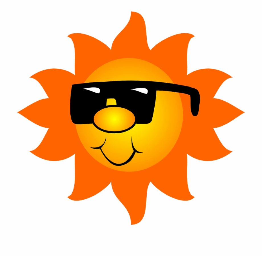 July Clipart Sun Transparent Sun With Sunglasses