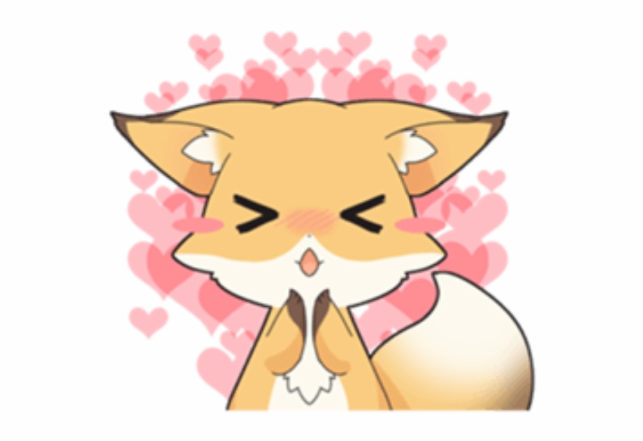 Kawaii Cute Fox Png Overlay Edit Girly Fox