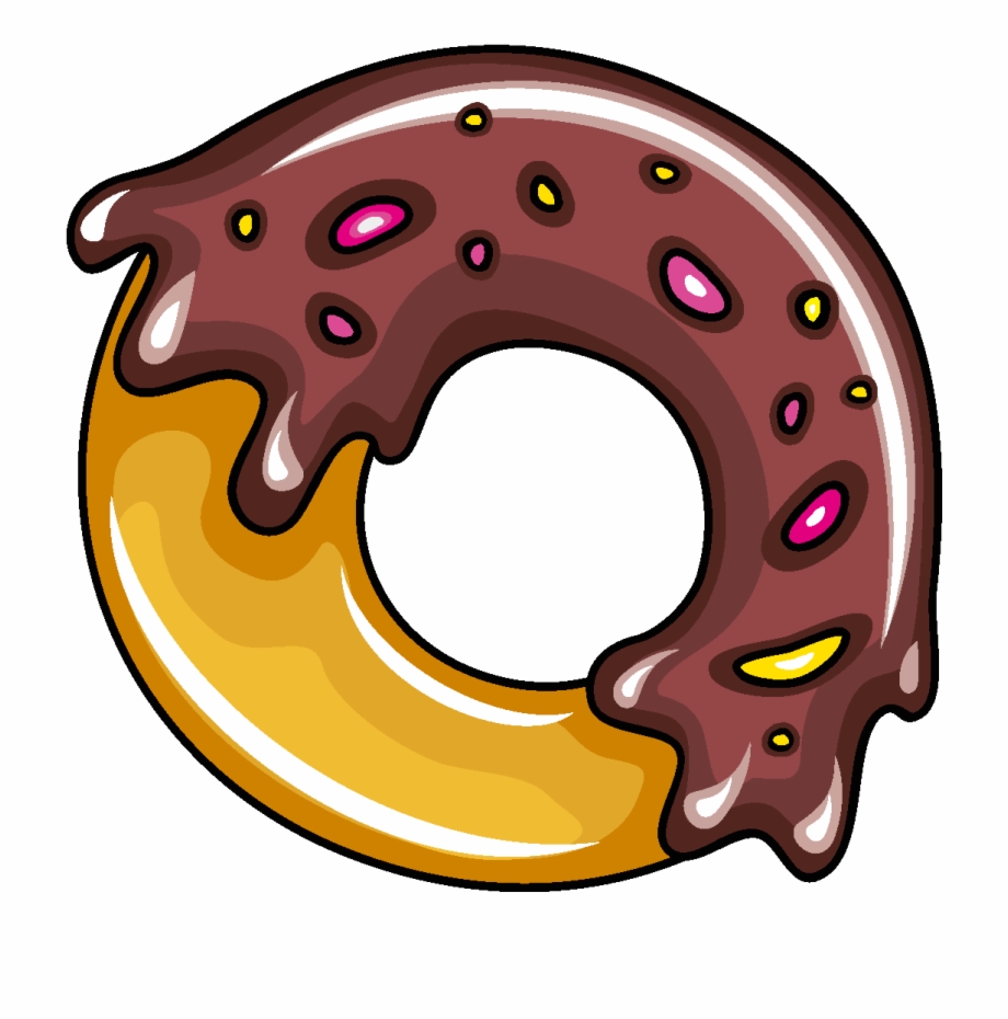 Vector Delicious Chocolate Donut Doughnut