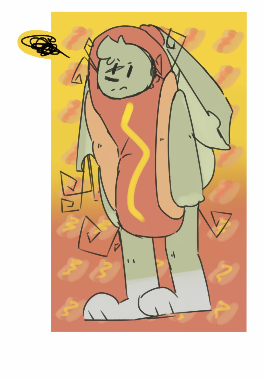 Artworkhe A Hotdog Cartoon
