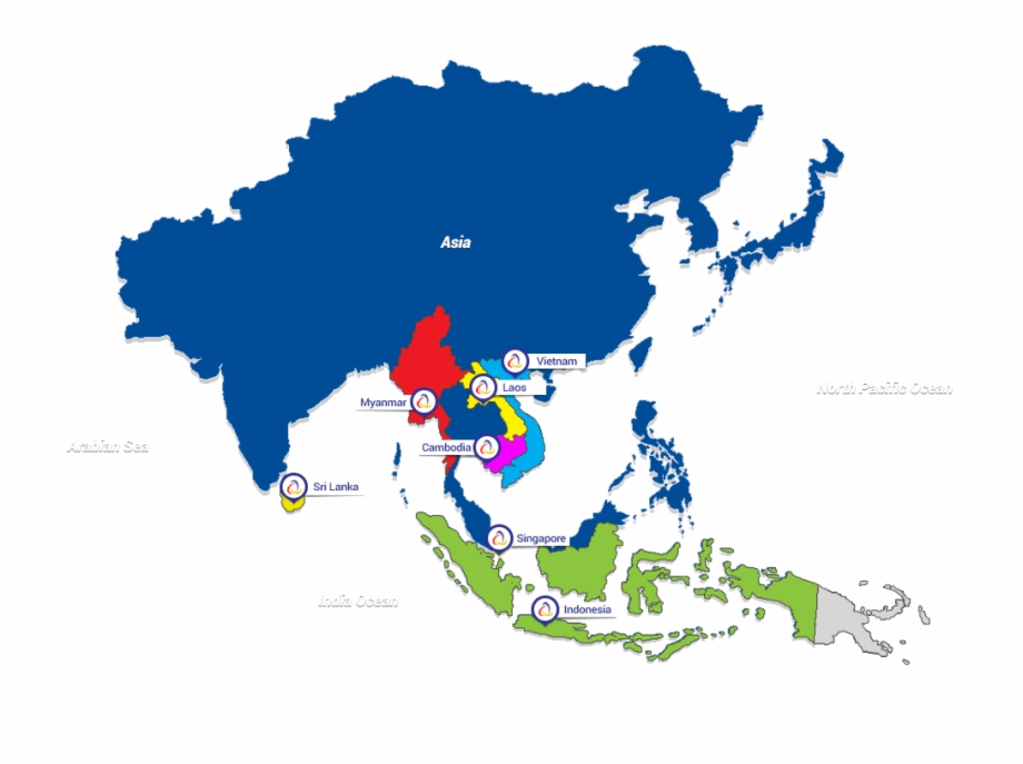 Umg Global Map Southeast Asia Map Vector