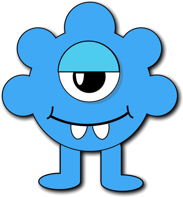 Blue Monster Png File Monster Clipart Kids