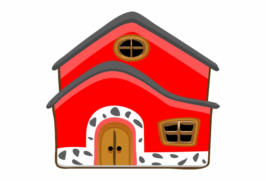 Red House Cliparts Yellow Pink House Clipart
