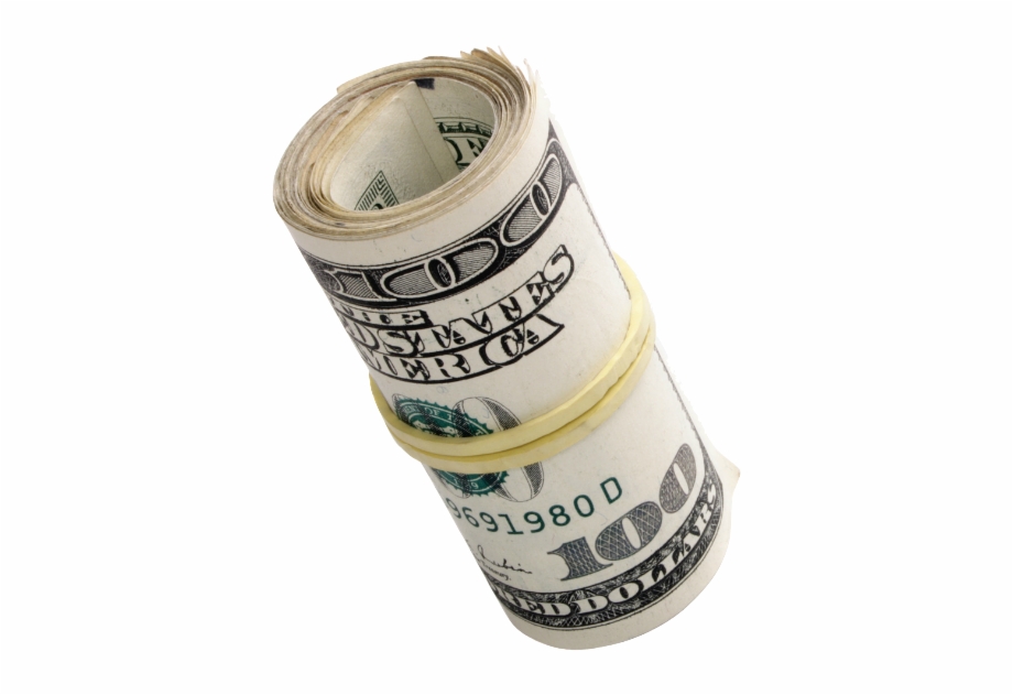Money Roll Png Rolled Up Dollar Bill Png
