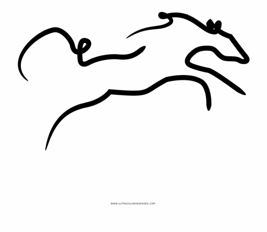Wild Horse Coloring Page Line Art