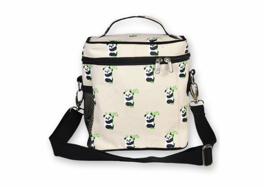 Ecoright Canvas Lunch Bag Pandas Lunch Bags