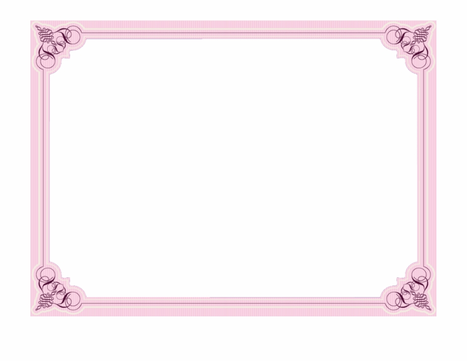 Motorcycle Certificate Borders Picture Frame