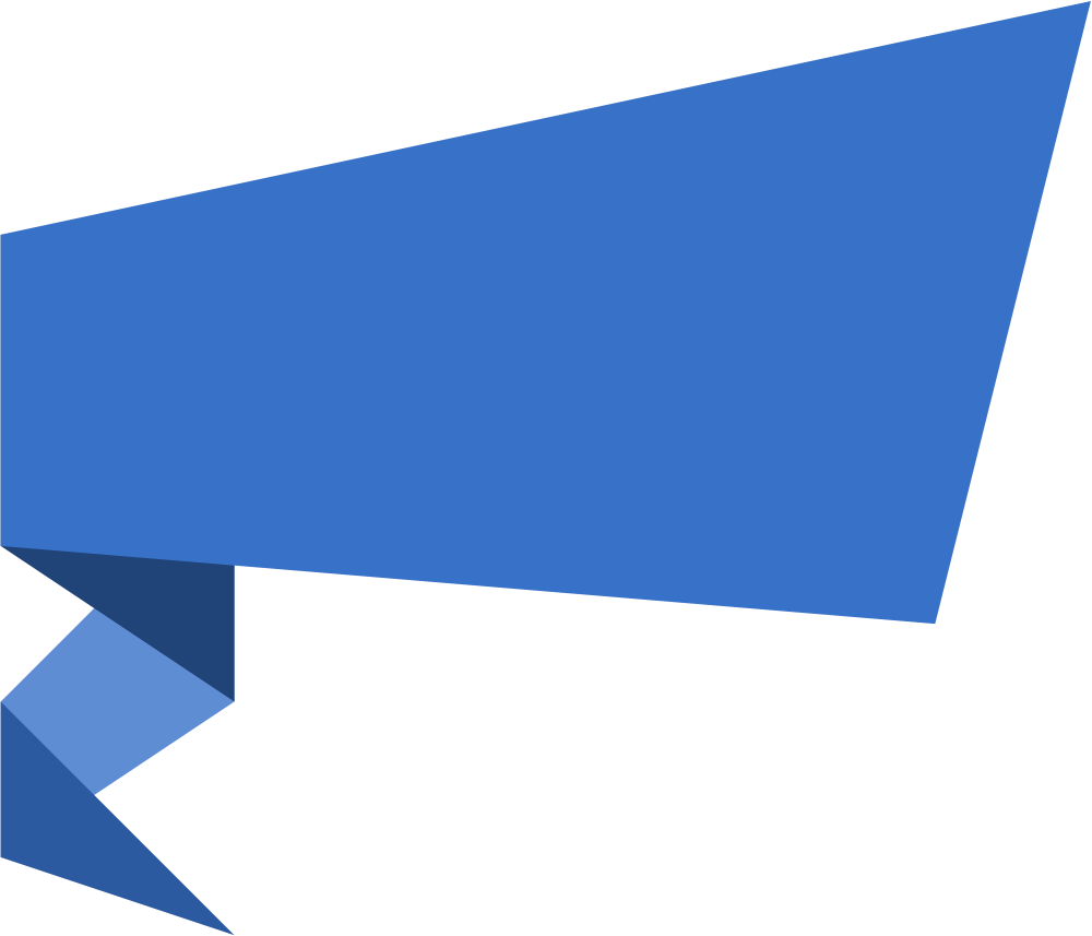 blue origami banner png
