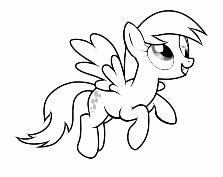 Derpy My Little Pony Coloring Page Mylittlepony