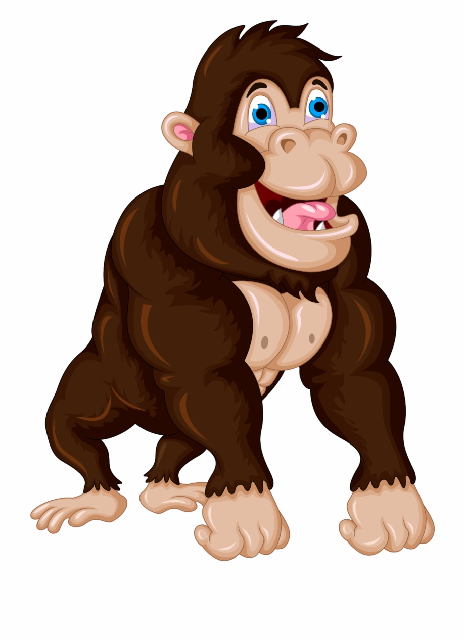 Monkey Cartoon Drawing Illustration Gorilla Png Cartoon