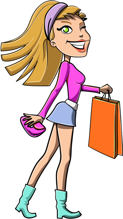 Download Girl Shopping Vector Png Transparent Image Vector