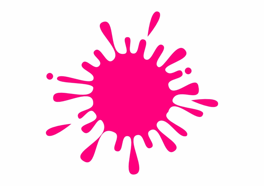 Clipart Pink Paint Splatter Pink Out