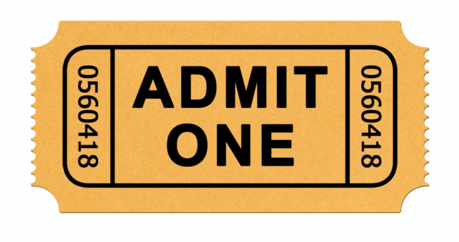admission ticket vector
