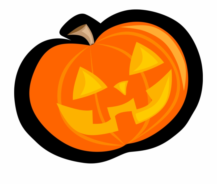 Vector Illustration Of Halloween Pumpkin Carved Jack Jack