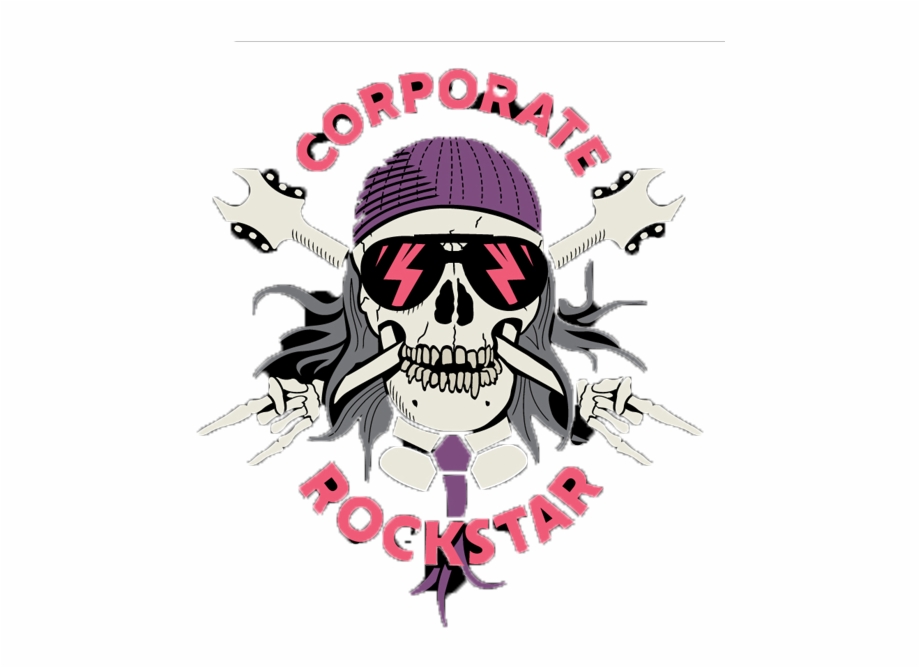 Image Of Oldstyle Jukebox Corporate Rockstar Logo Skull