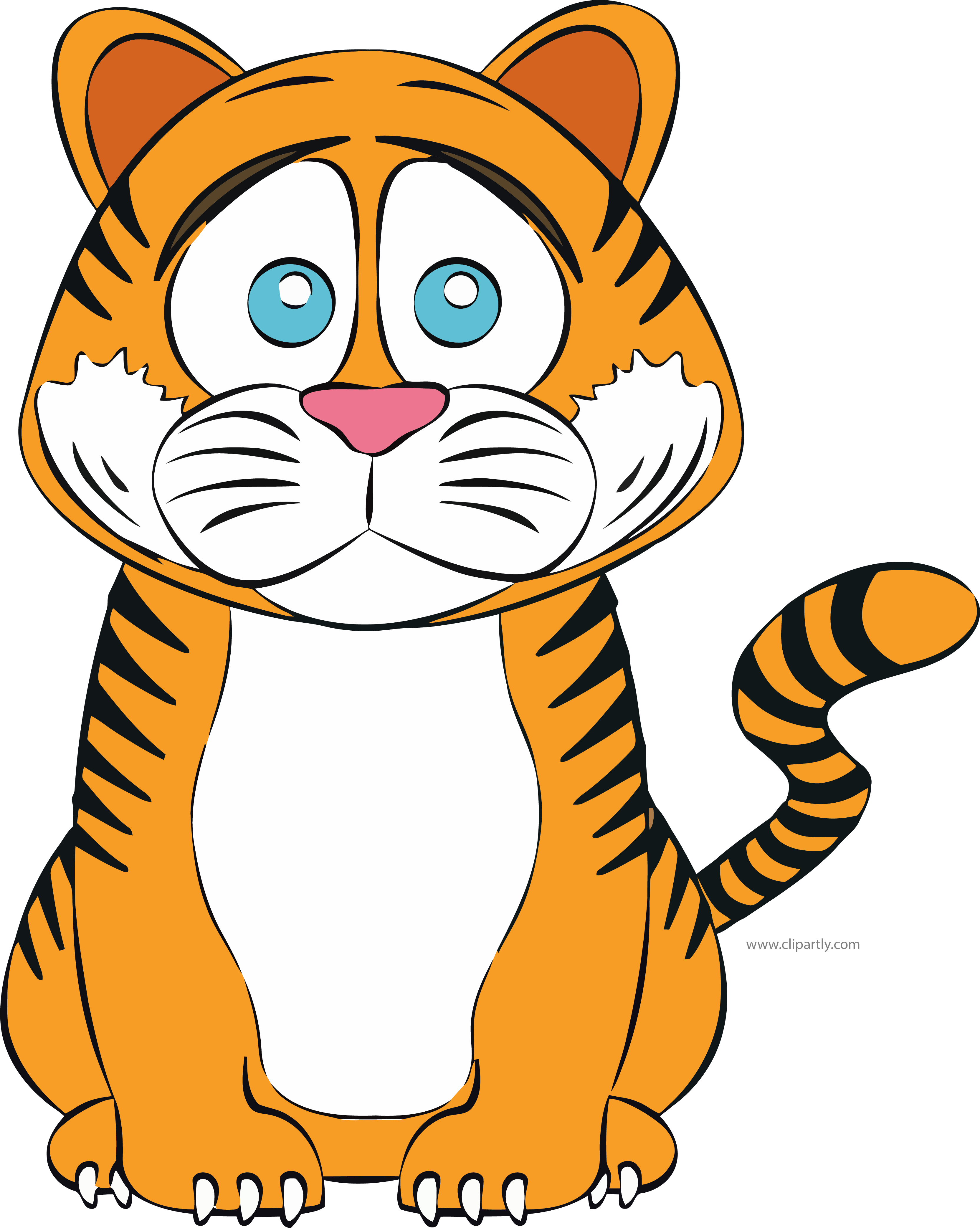 Free Cartoon Tiger Black And White, Download Free Cartoon Tiger Black ...