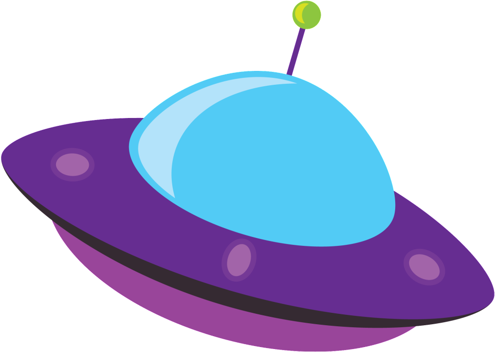 Cartoon Alien Flying Saucer Png Element Space Ship
