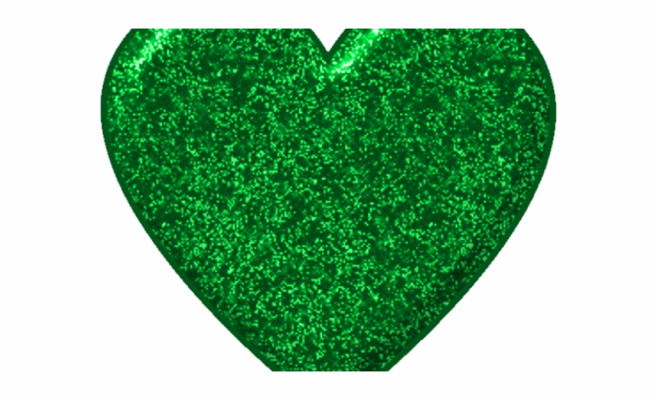 Heart Clipart Glitter Transparent Green Glitter Heart