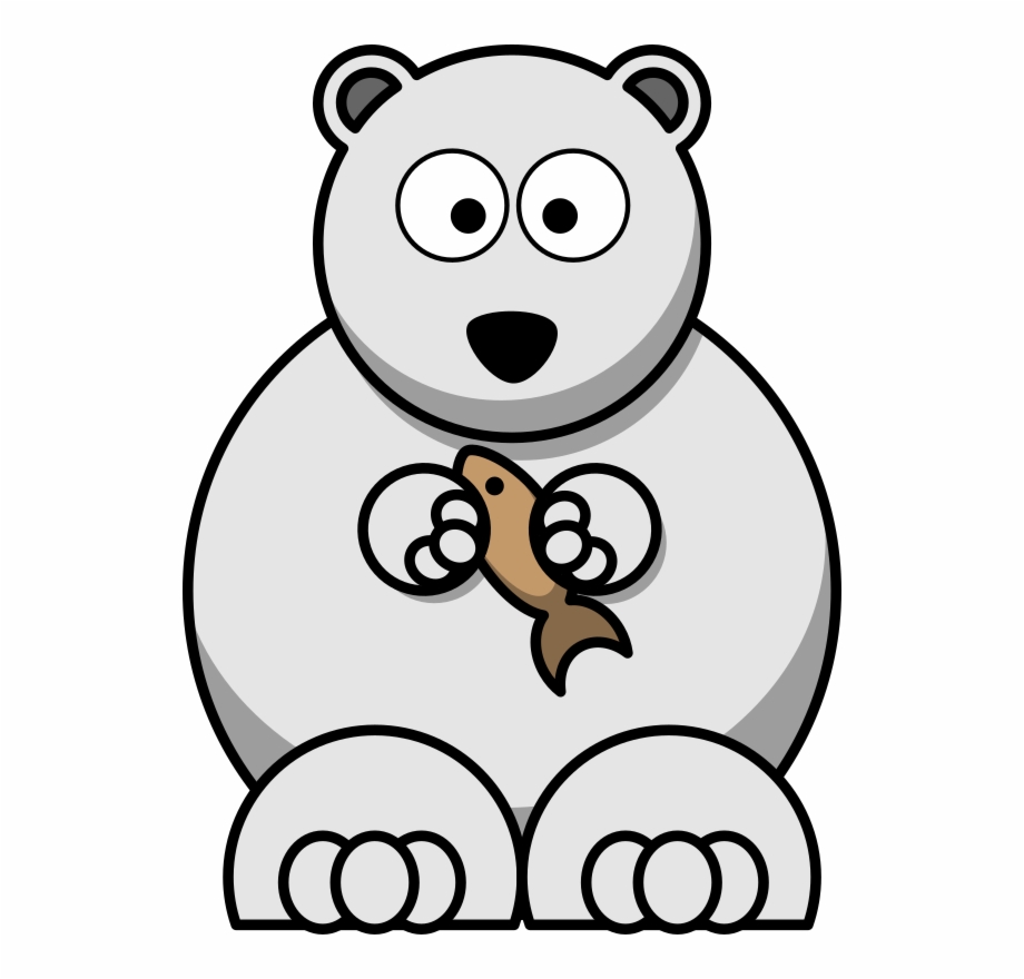 cartoon polar bear clipart

